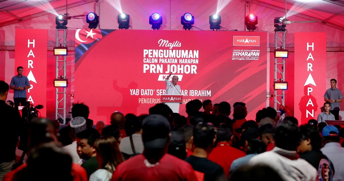 Anwar Calls for Johor Election to Stay Within Political Arena, Away From Palace
