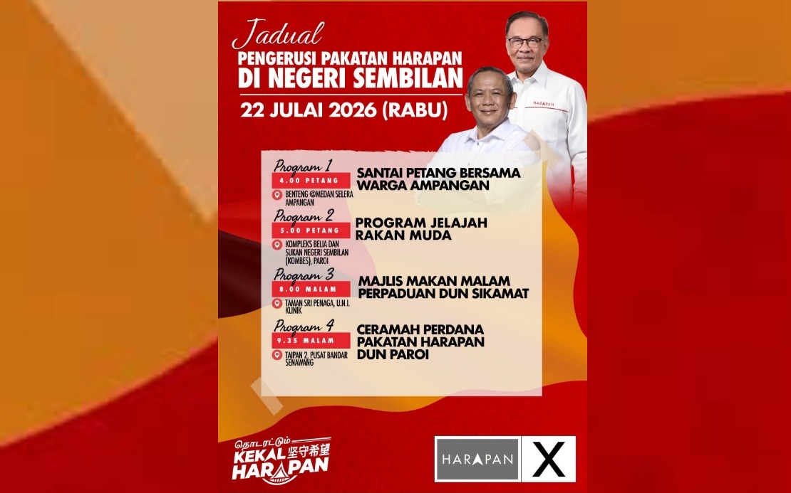 Anwar Launches Negeri Sembilan Campaign Push with Multi-Location Tour
