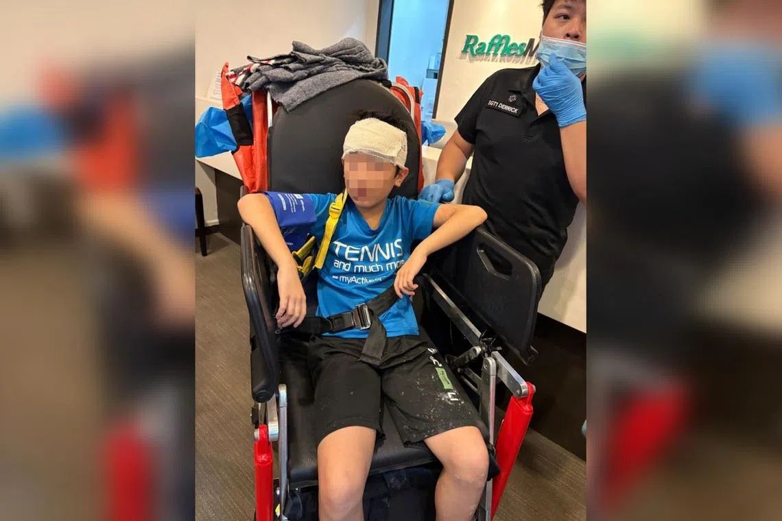 Boy hospitalised after signboard collapse at Singapore foodcourt