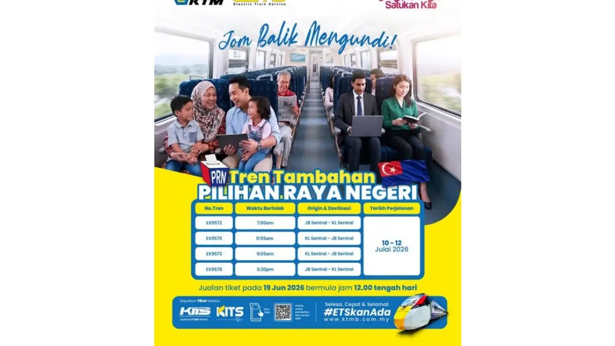 KTMB Ramps Up ETS Services as Johor Voters Head to Polls