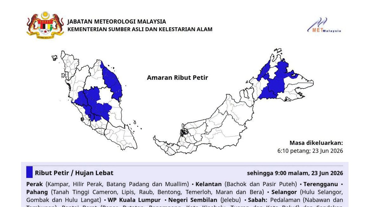 MetMalaysia: Typhoon Mekkhala Poses No Risk to Malaysia