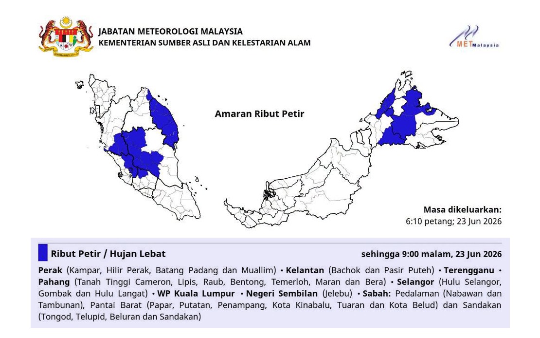 MetMalaysia: Typhoon Mekkhala Poses No Risk to Malaysia