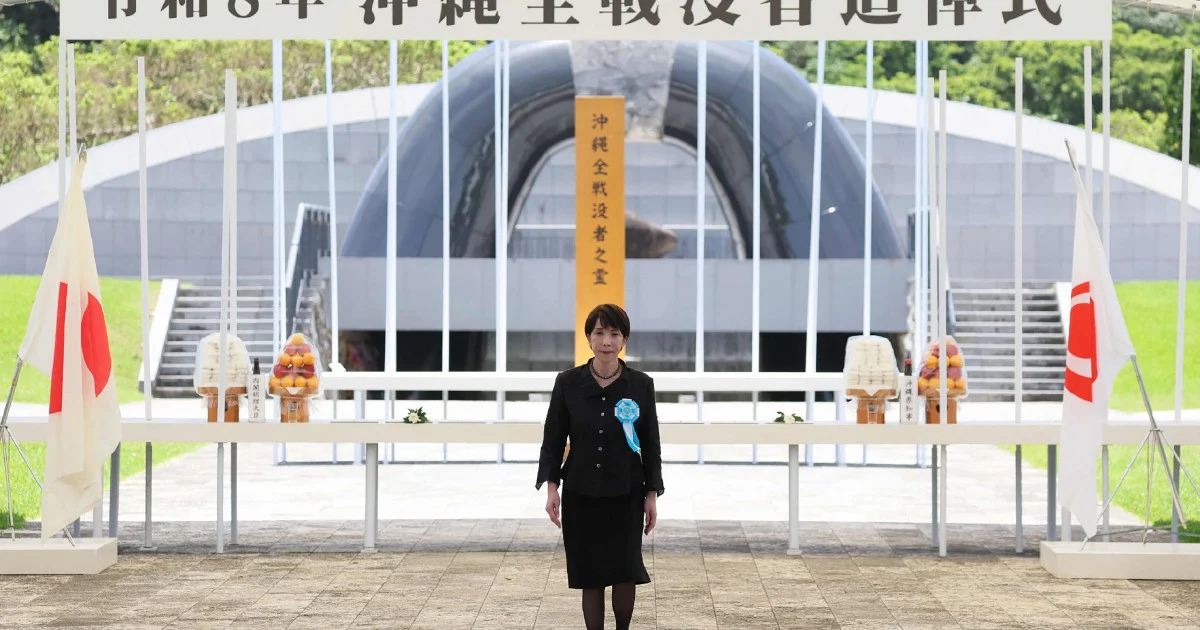 Japan's Premier Faces Criticism Over Military Policy at WWII Memorial