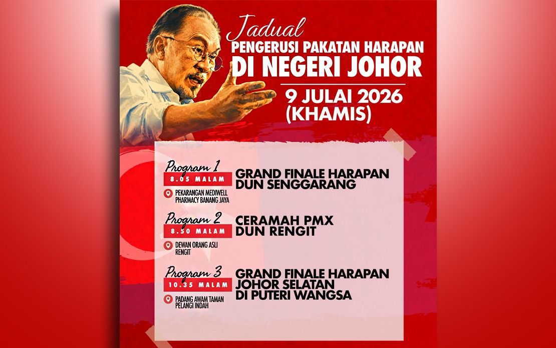 Anwar Steps Up Campaign Trail as Johor Election Enters Final Push