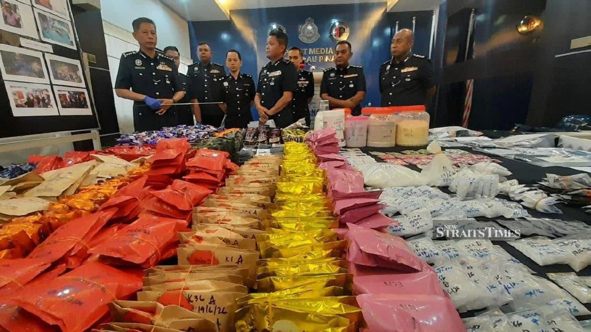 RM9.7 Million Drug Haul Dismantles Major Penang Operation as Couple Detained