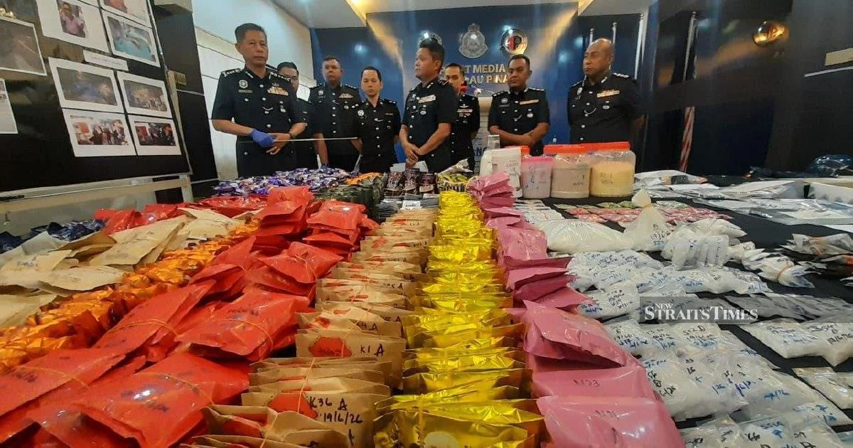 RM9.7 Million Drug Haul Dismantles Major Penang Operation as Couple Detained