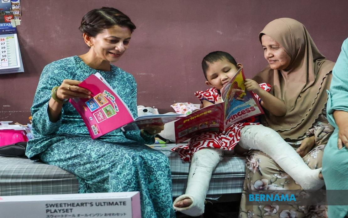 Young Survivor of Kedah Crash Shows Remarkable Recovery, Receives Royal Visit