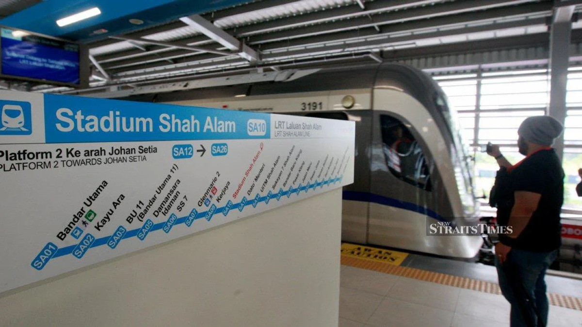 PM Anwar to inaugurate LRT3 Shah Alam extension, set for Monday launch