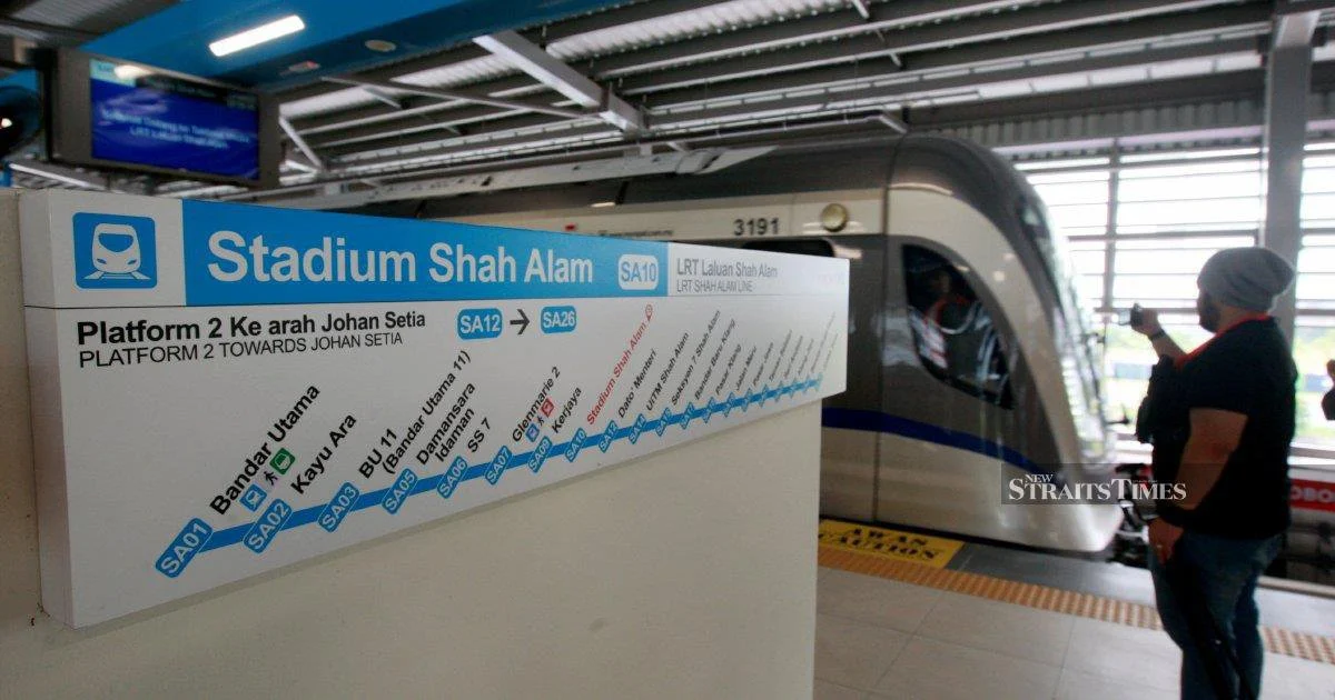 PM Anwar to inaugurate LRT3 Shah Alam extension, set for Monday launch