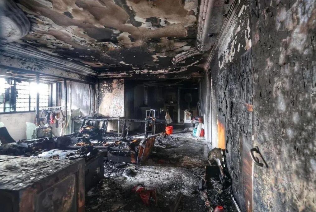 Two rescued from burning HDB flat in Singapore's Jurong West as electrical fault sparks early morning blaze