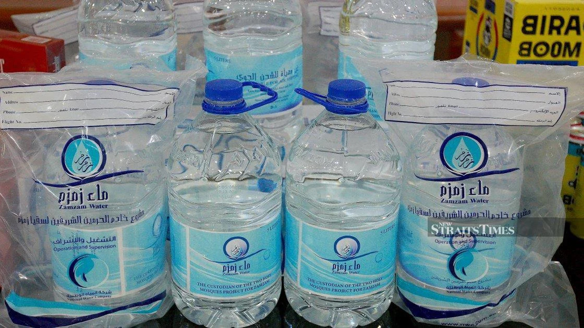 E-hailing driver fined over RM101,000 for smuggling thousands of zam-zam water bottles