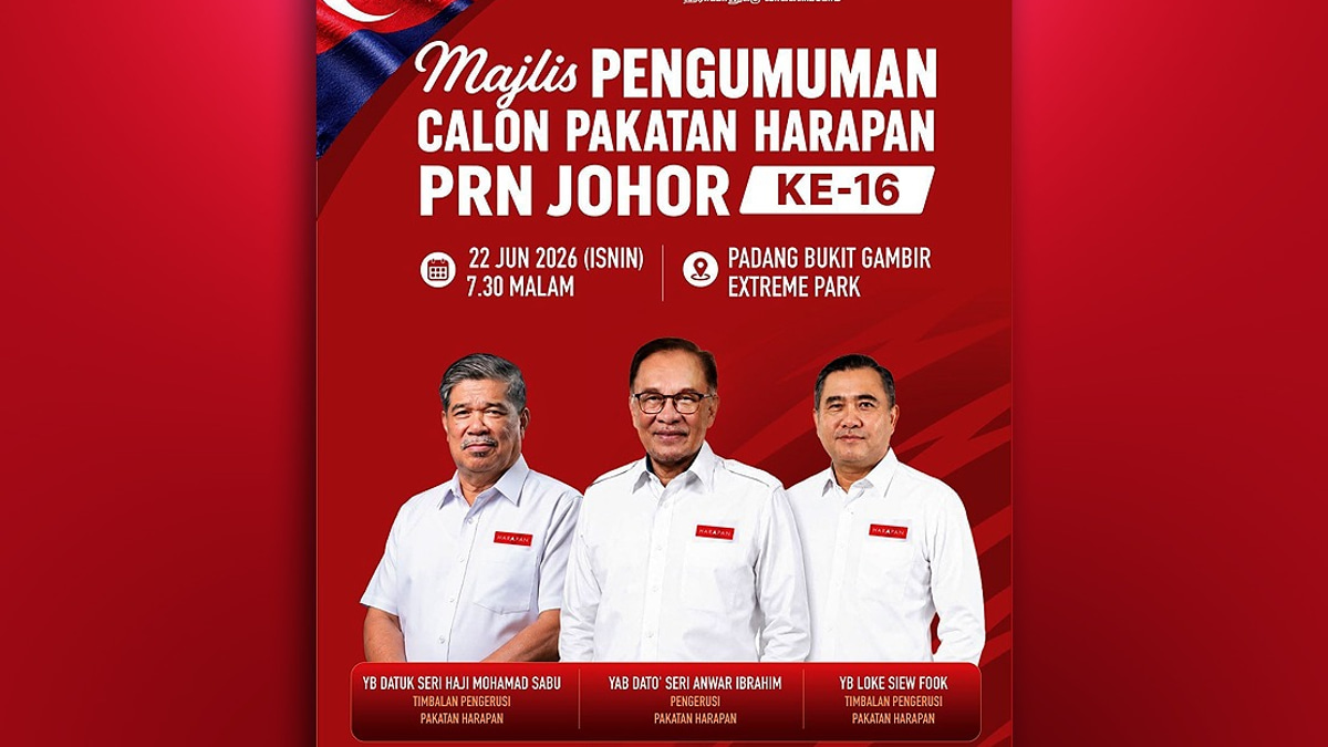 Pakatan Harapan to unveil Johor manifesto after nomination day this Saturday