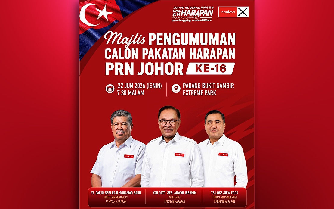 Pakatan Harapan to unveil Johor manifesto after nomination day this Saturday