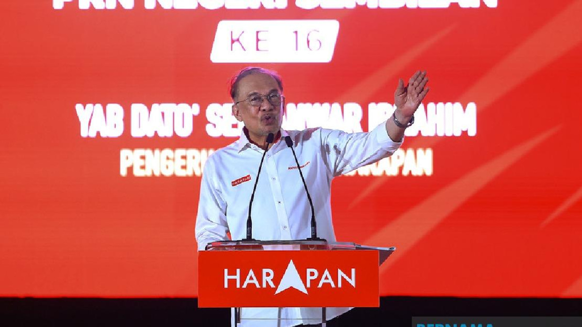 Anwar Urges Negeri Sembilan Voters to Back Pakatan Harapan for Sustained Development