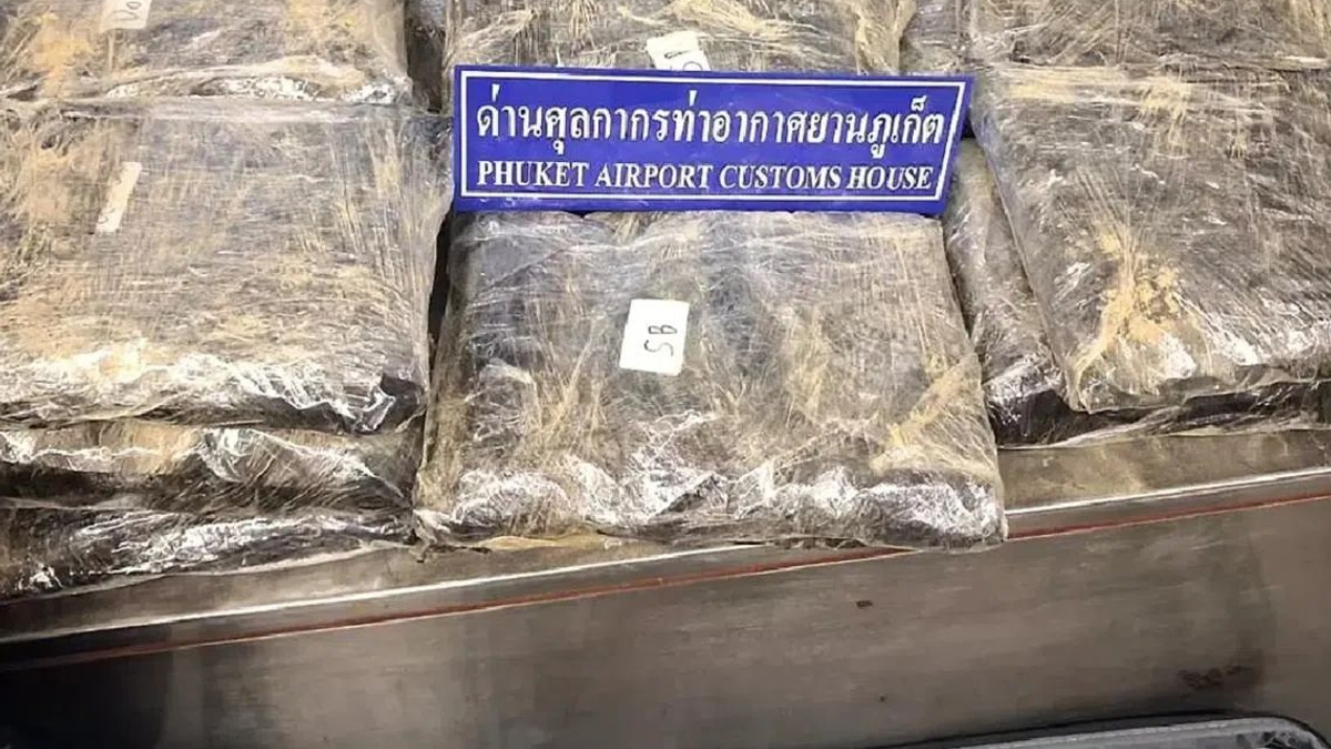 Two Women Nabbed at Phuket Airport with 32kg Cannabis in Luggage