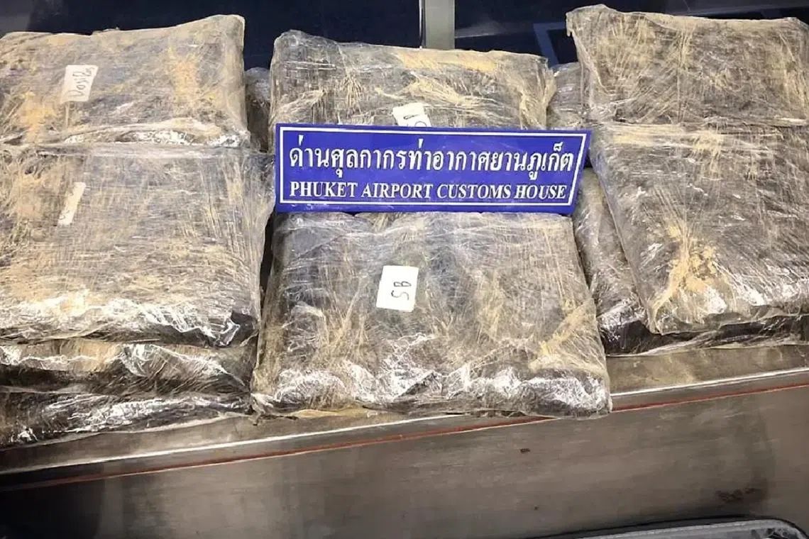 Two Women Nabbed at Phuket Airport with 32kg Cannabis in Luggage