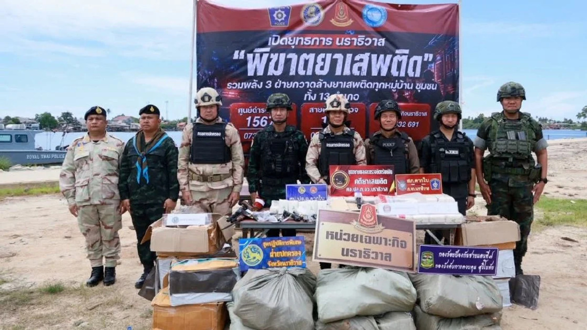Thai Police Dismantle Smuggling Ring in Cross-Border Drug Bust Worth RM1.2mil