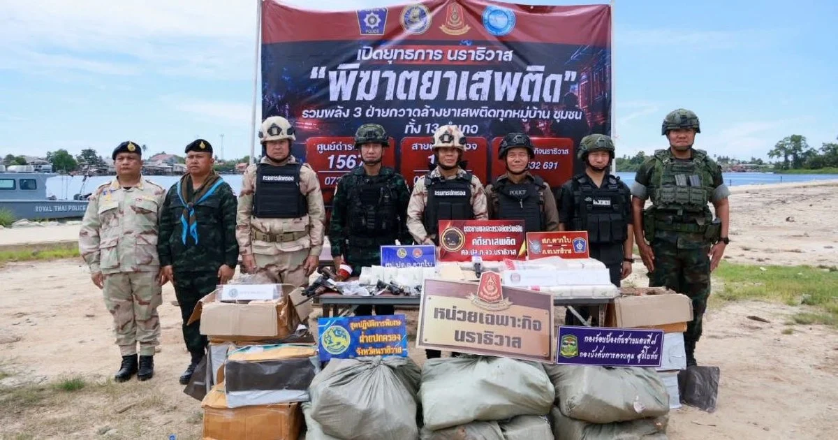 Thai Police Dismantle Smuggling Ring in Cross-Border Drug Bust Worth RM1.2mil