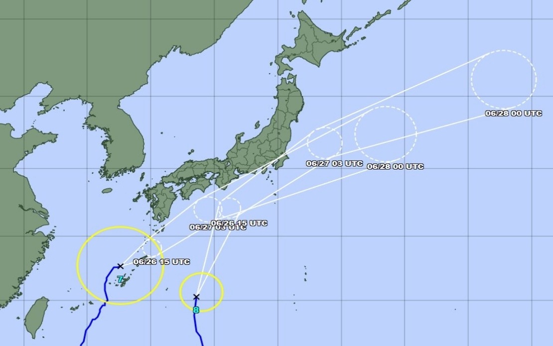 Japan Braces for Twin Typhoon Onslaught as Higos and Mekkhala Threaten Landfall