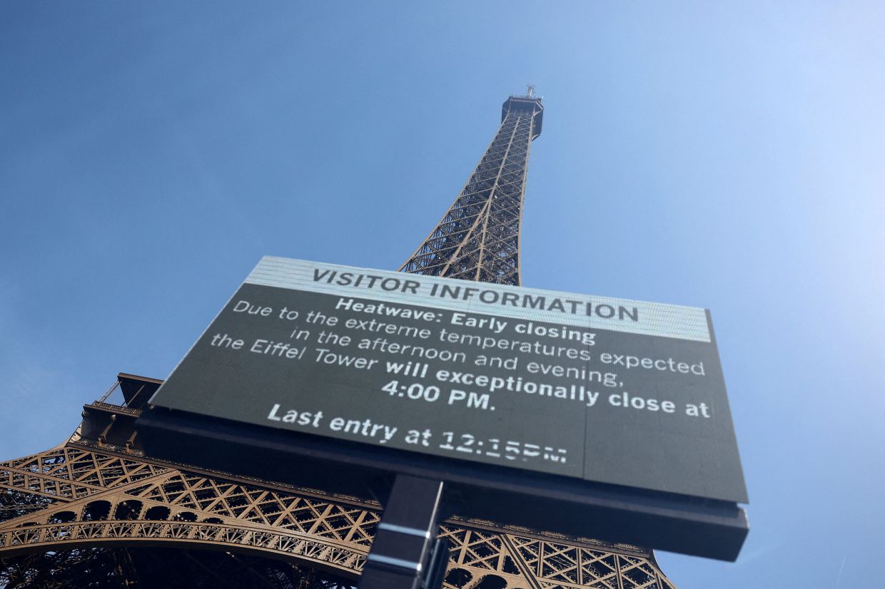 Paris heatwave forces early closures of iconic landmarks, deterring tourists