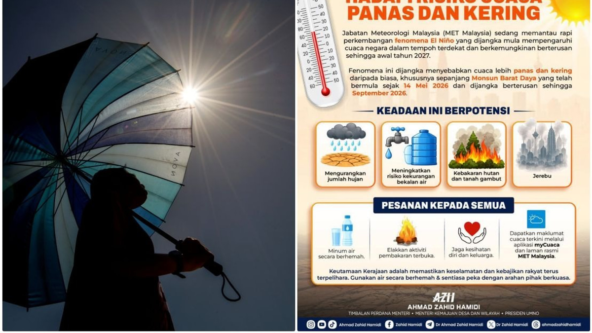 Malaysia Braces for Extended El Niño Impact Through Early 2027, Says Ahmad Zahid