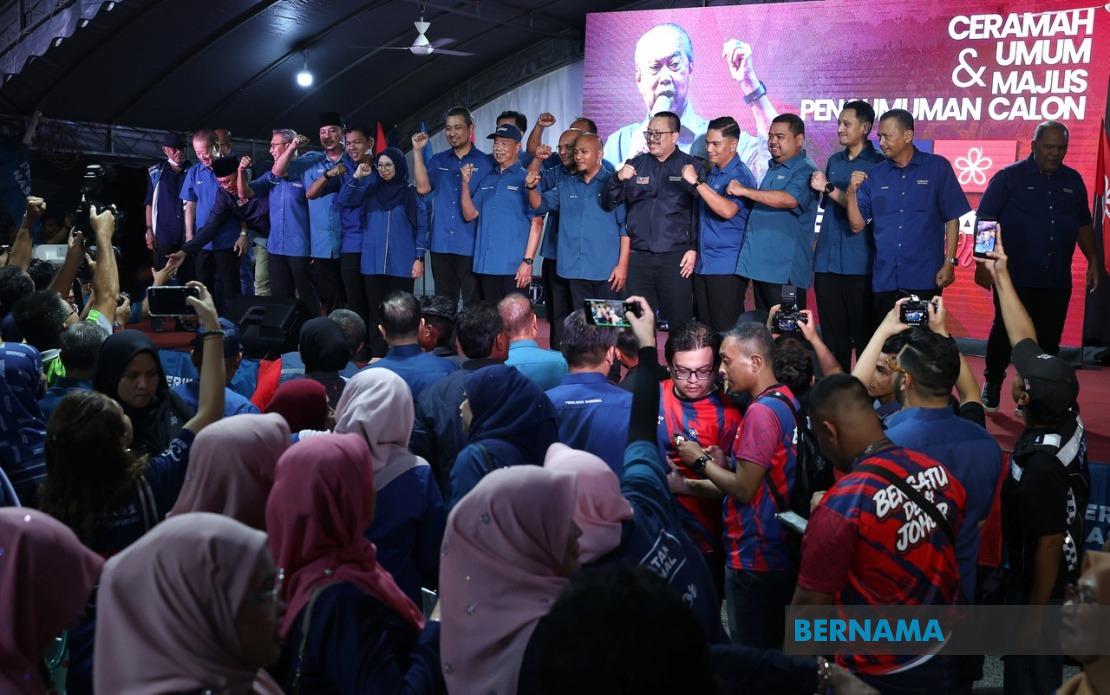 Muhyiddin Unveils Bersatu's Full Slate of 16 Candidates for Johor State Election